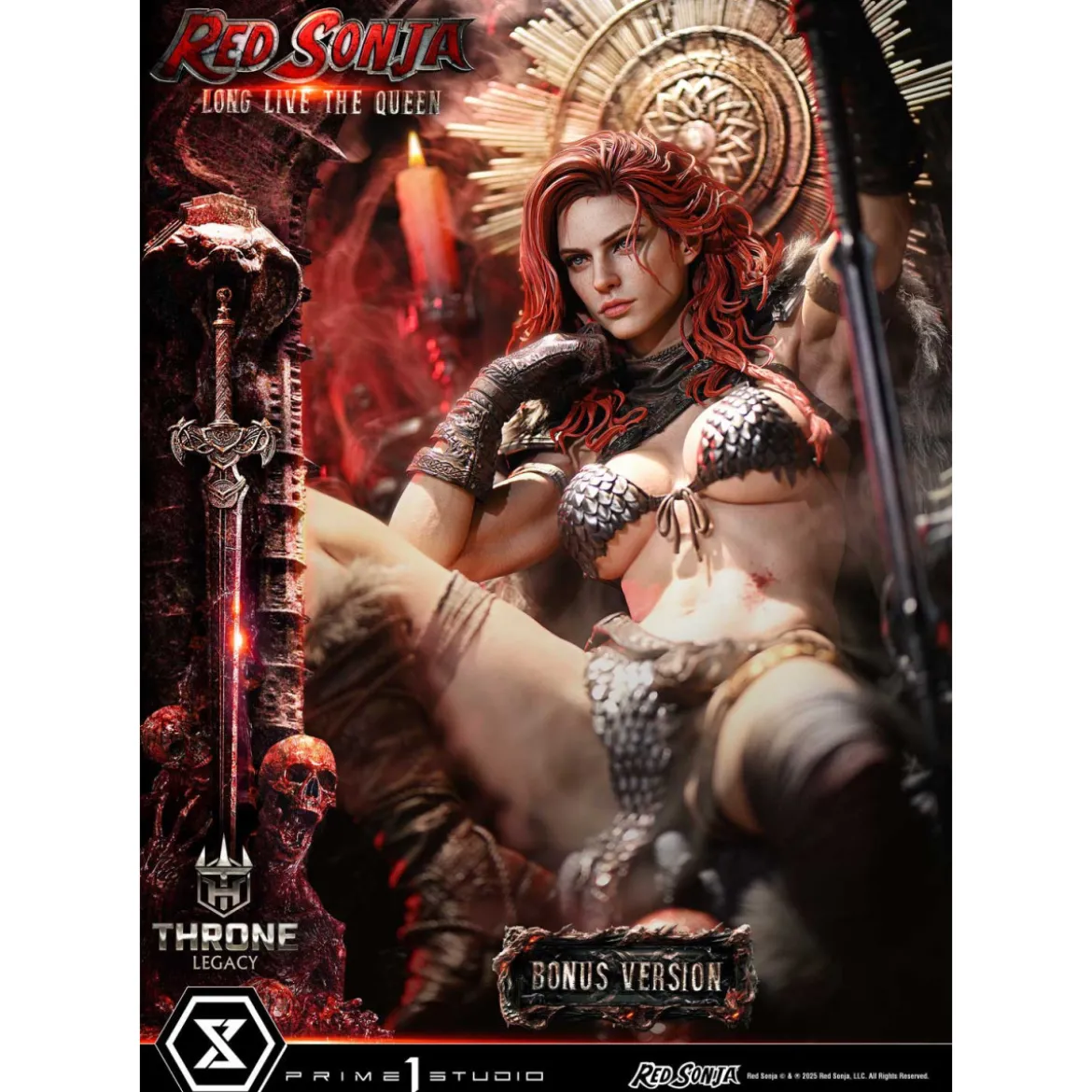 Prime 1 Throne Legacy Red Sonja Red Sonja : Long Live the Queen Bonus Version