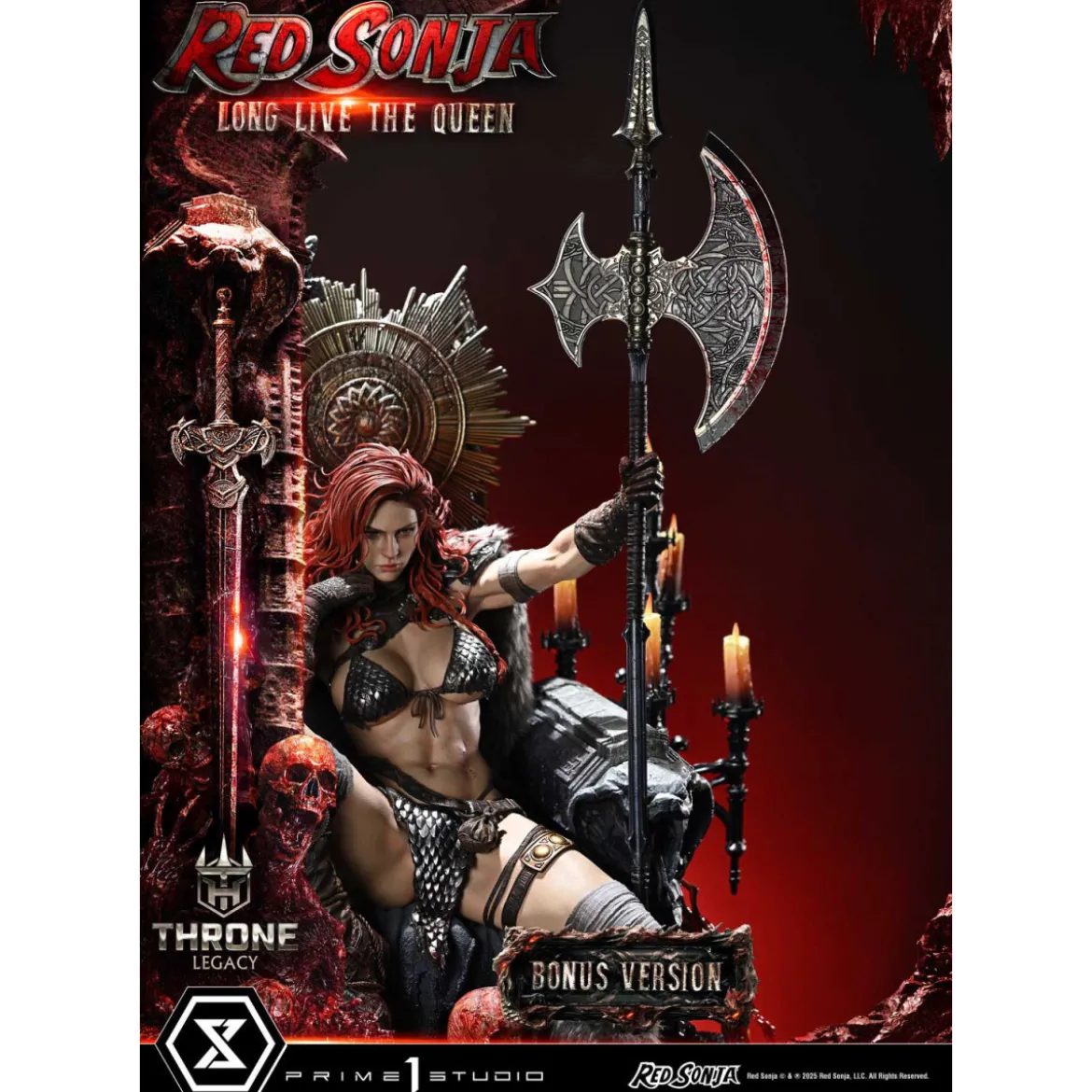 Prime 1 Throne Legacy Red Sonja Red Sonja : Long Live the Queen Bonus Version