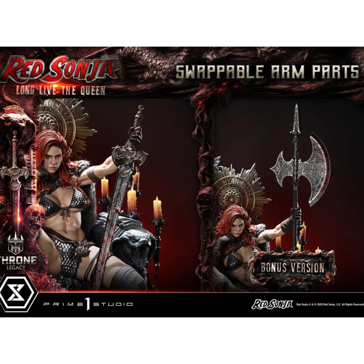 Prime 1 Throne Legacy Red Sonja Red Sonja : Long Live the Queen Bonus Version