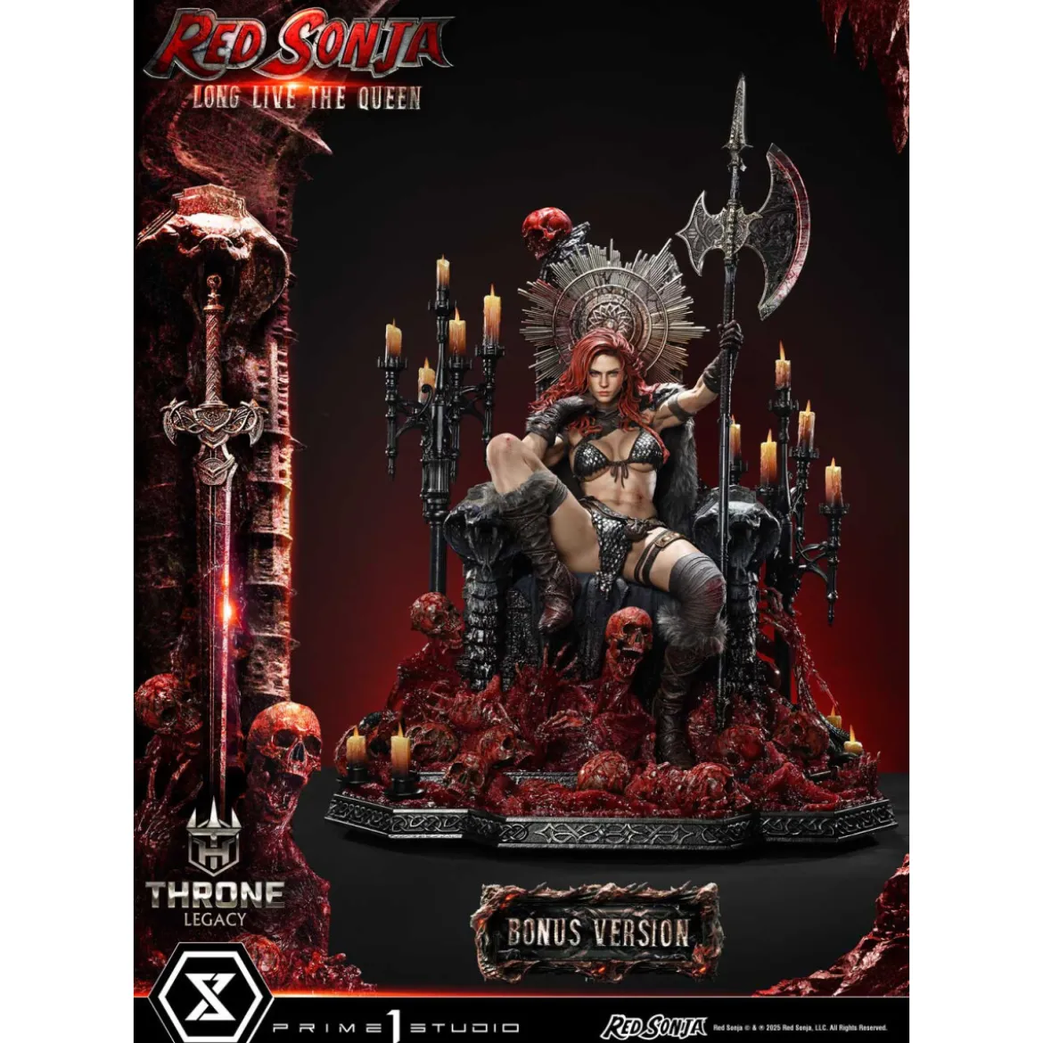 Prime 1 Throne Legacy Red Sonja Red Sonja : Long Live the Queen Bonus Version
