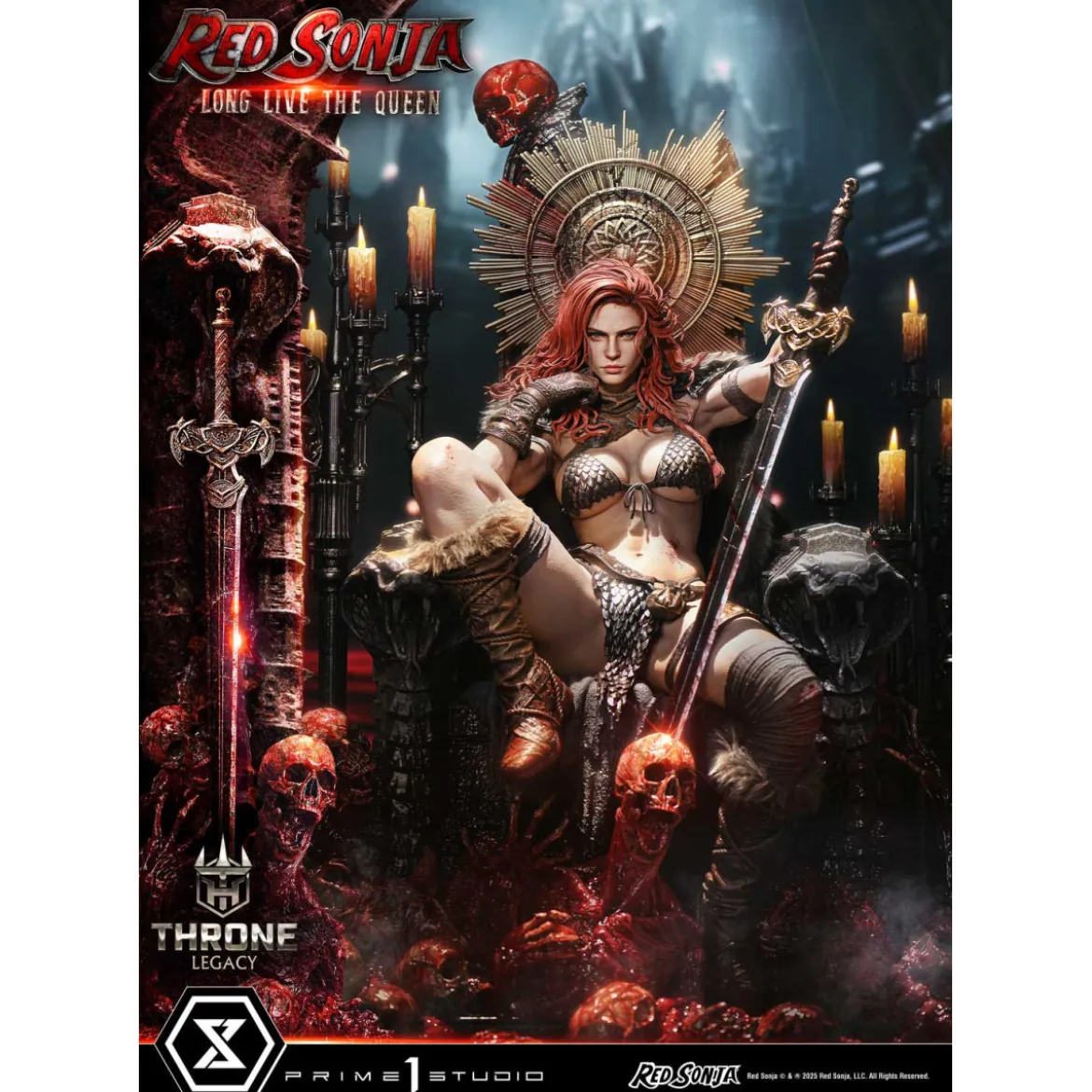 Prime 1 Throne Legacy Red Sonja Red Sonja : Long Live the Queen Bonus Version
