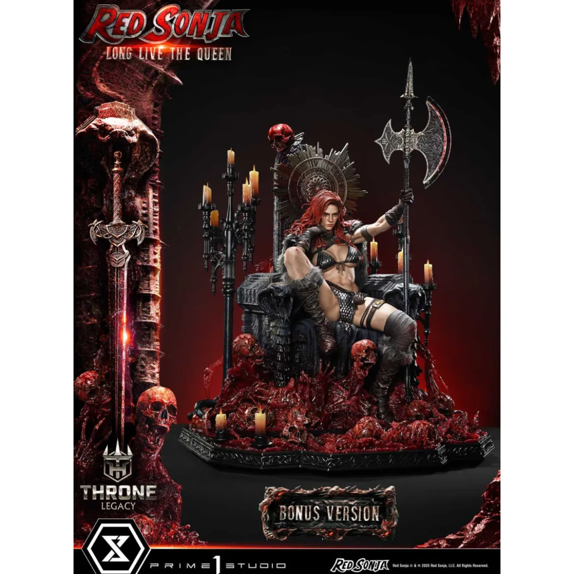 Prime 1 Throne Legacy Red Sonja Red Sonja : Long Live the Queen Bonus Version