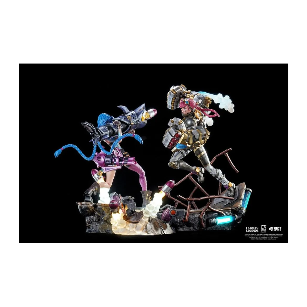 Pure Arts - League of Legends JINX & VI 1/6 Scale Statue Bundle