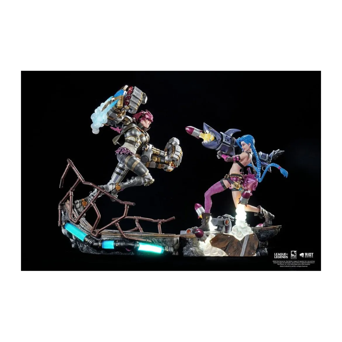 Pure Arts - League of Legends JINX & VI 1/6 Scale Statue Bundle