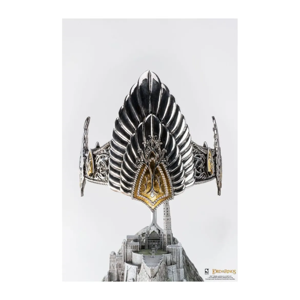 Pure Arts LOTR Crown of Gondor 1:1 Scale Art Mask Statue - Lord of the Rings The Return of the King