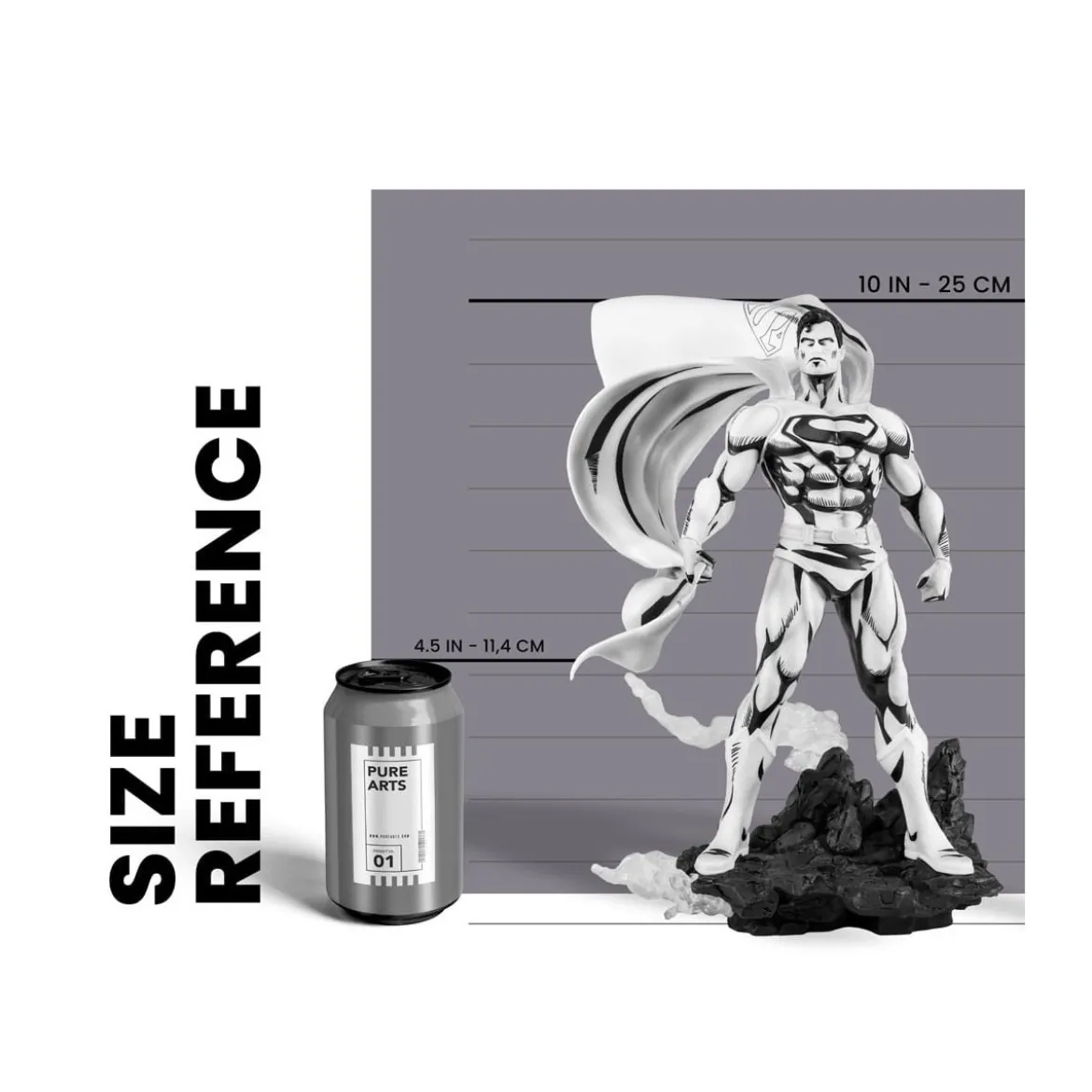 Pure Arts - PX Statuette - Superman Black & White Version 1/8