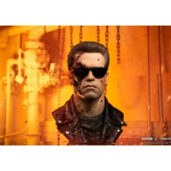 Pure Arts Terminator 2 T-800 Model 101 Battle Damaged Art Mask