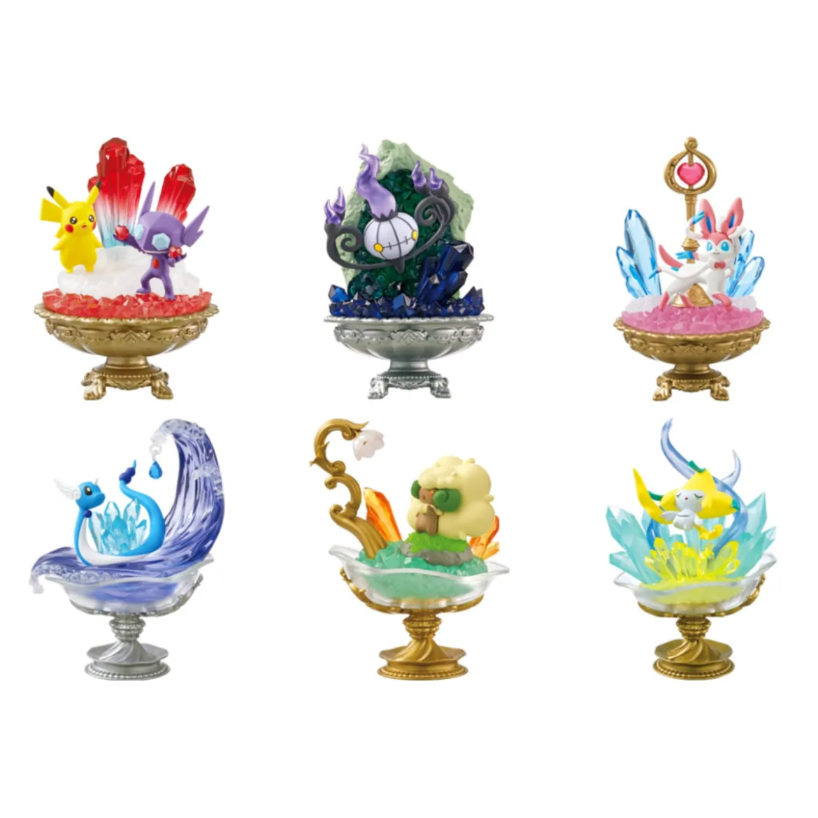 Re-Ment - Pokemon - GEMSTONE COLLECTION 2 set de 6 figurines en blind box.
