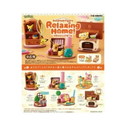 Re-Ment - Pokemon - Relaxing Home set de 6 figurines en blind box