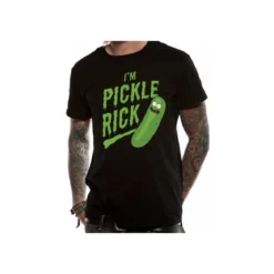 Rick et Morty T-shirt Rick Cornichon M