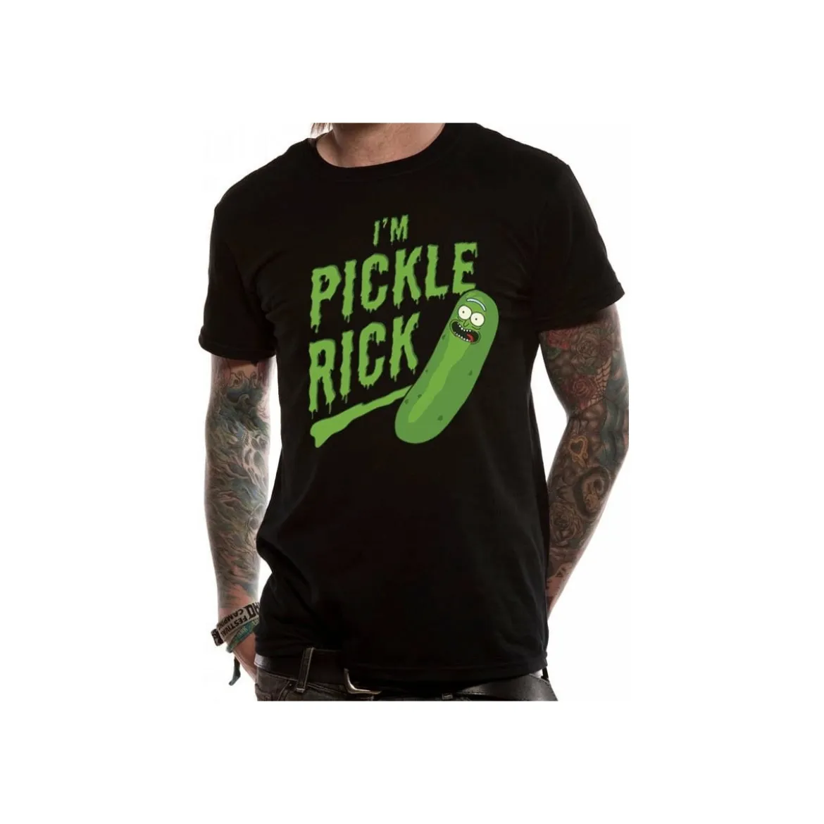 Rick et Morty T-shirt Rick Cornichon M
