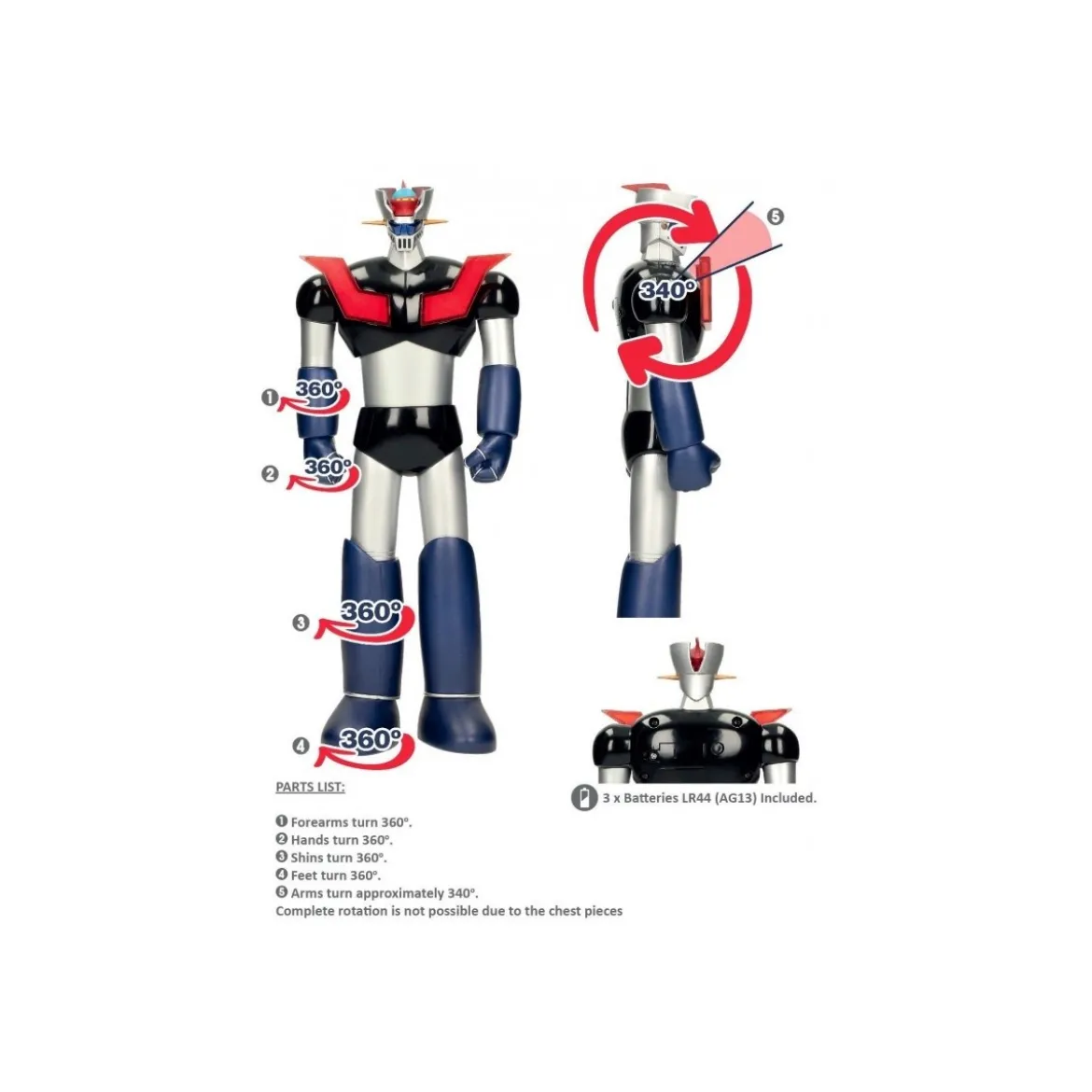 SD Toys - Mazinger Z avec Light Up