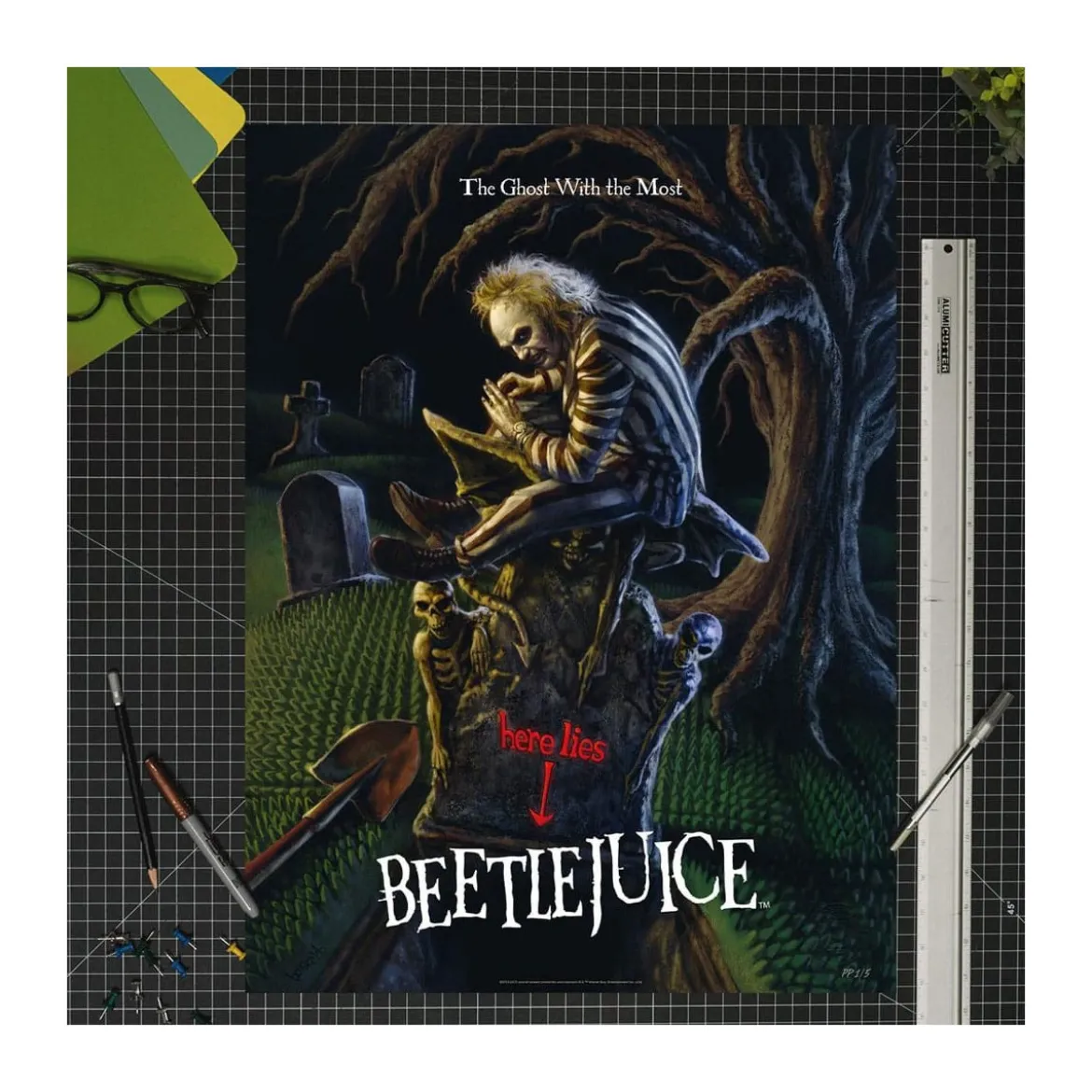 Sideshow Beetlejuice impression - Art Print The Ghost With the Most - 46 x 61 cm - non encadrée