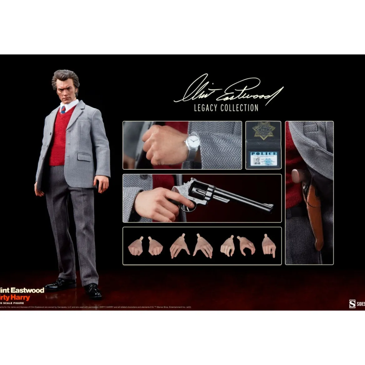 Sideshow - Harry Callahan figurine 1/6 - Dirty Harry - Clint Eastwood Legacy Collection