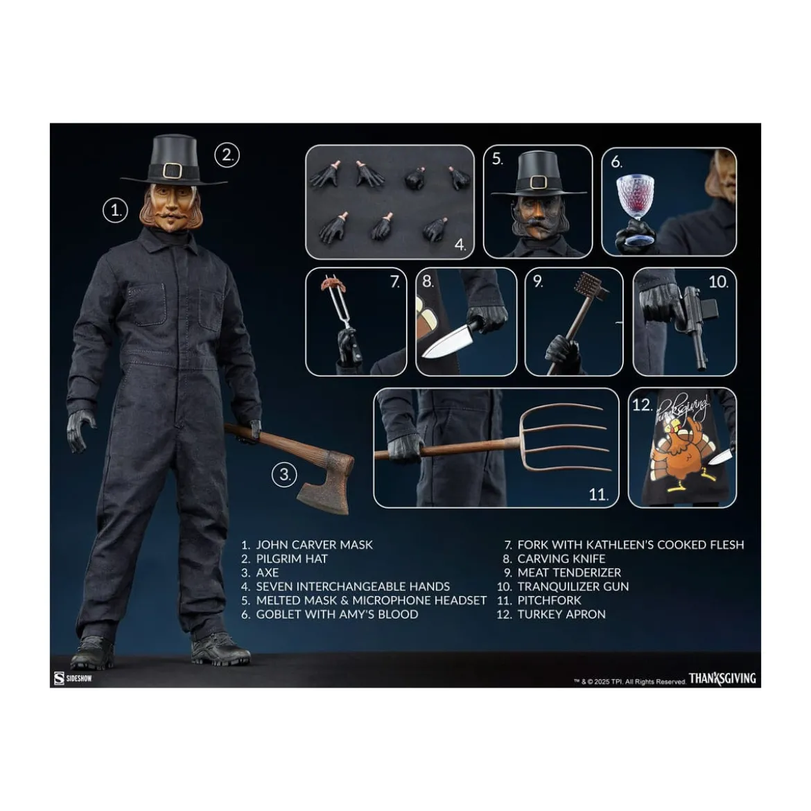 Sideshow - John Carver 1/6 - Thanksgiving (2023)
