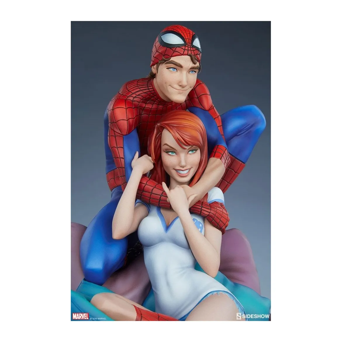 Sideshow - Marvel - Spider-Man & Mary Jane by J. Scott Campbell - 32 cm