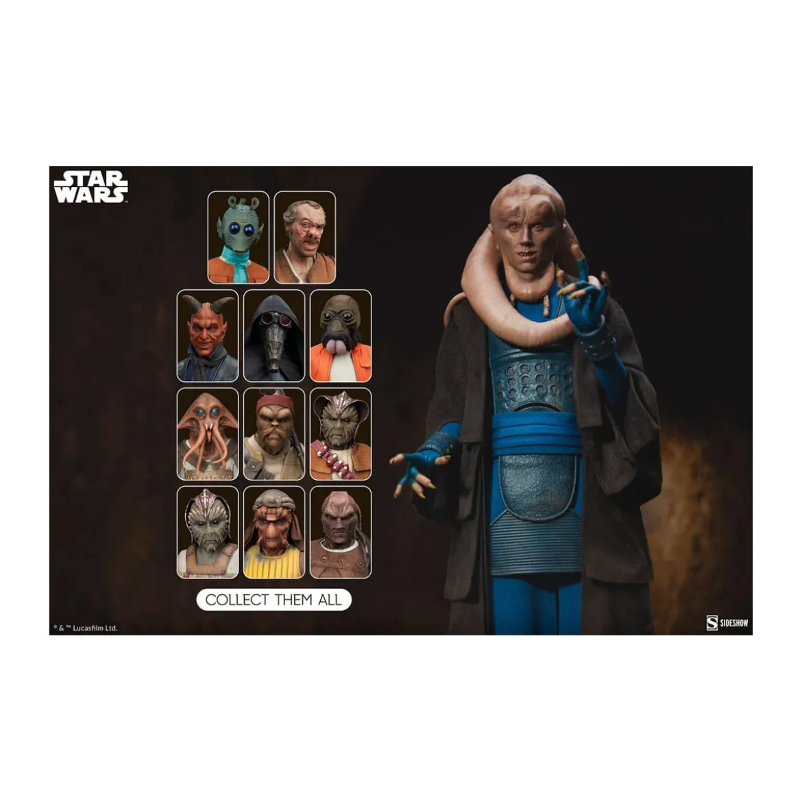 Sideshow Star Wars - Bib Fortuna 1/6 Scum and Villainy - Return of the Jedi