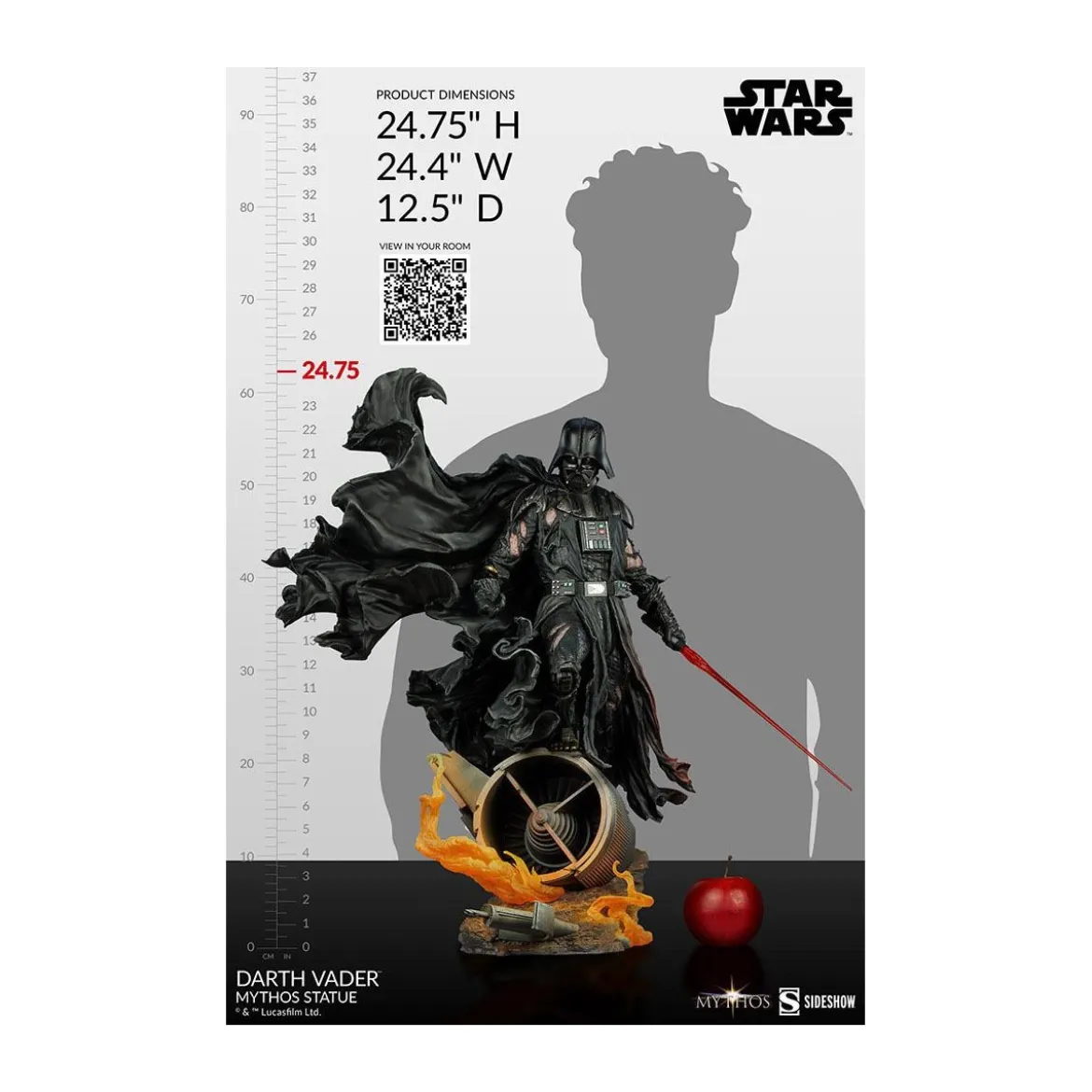 Sideshow Star Wars Mythos - Darth Vader - Dark Vador 1/5