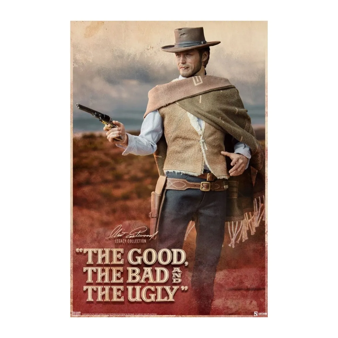 Sideshow - The Man With No Name figurine 1/6 - The Good, the Bad and the Ugly - Le Bon, la Brute et le Truand