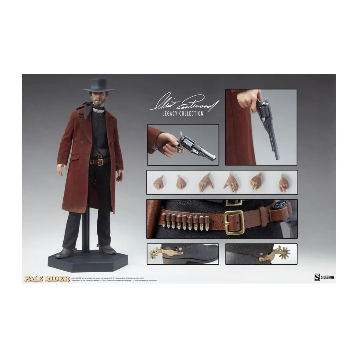Sideshow - The Preacher - Pale Rider, le cavalier solitaire figurine 1/6 - Clint Eastwood Legacy Collection