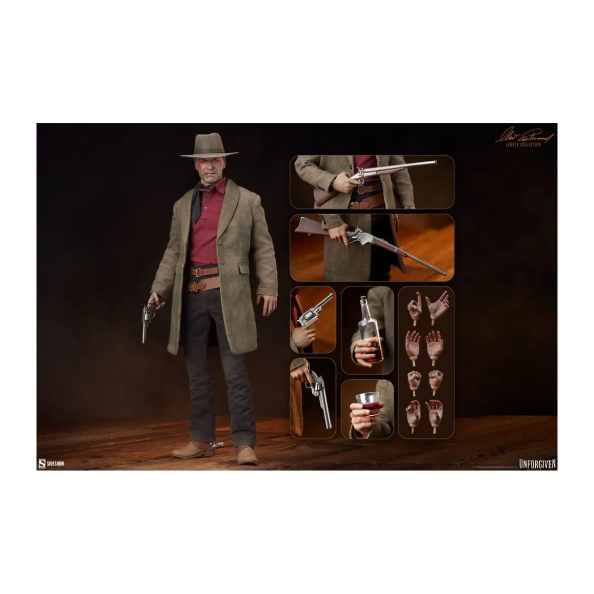 Sideshow - William Munny 1/6 - Impitoyable - Clint Eastwood Legacy Collection