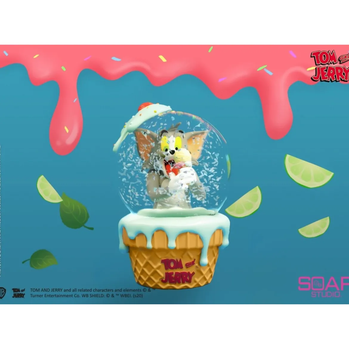 Soap Studios - Tom and Jerry - Tom Ice Cream Snow Globe