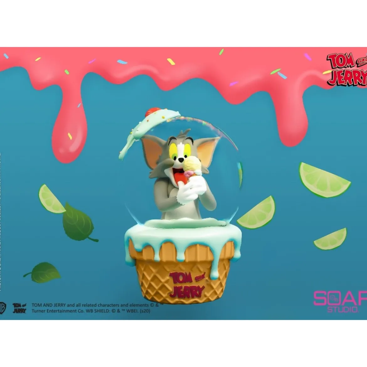 Soap Studios - Tom and Jerry - Tom Ice Cream Snow Globe