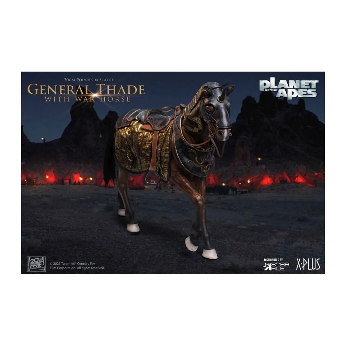 Star Ace - General Thade With War Horse - Planet of the Apes (Tim Burton)