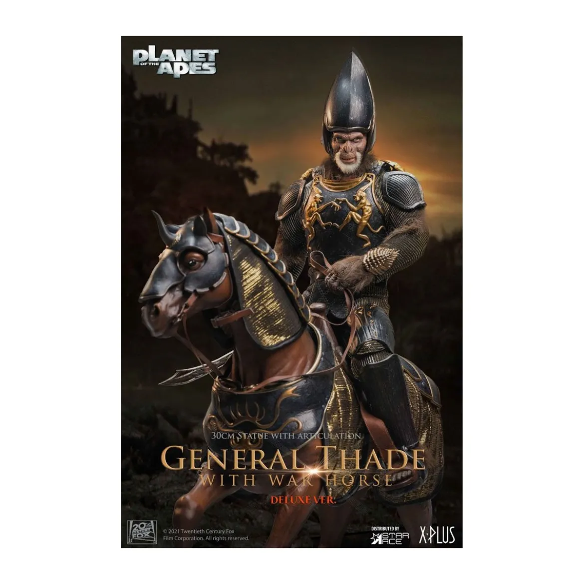 Star Ace - General Thade With War Horse - Planet of the Apes (Tim Burton)