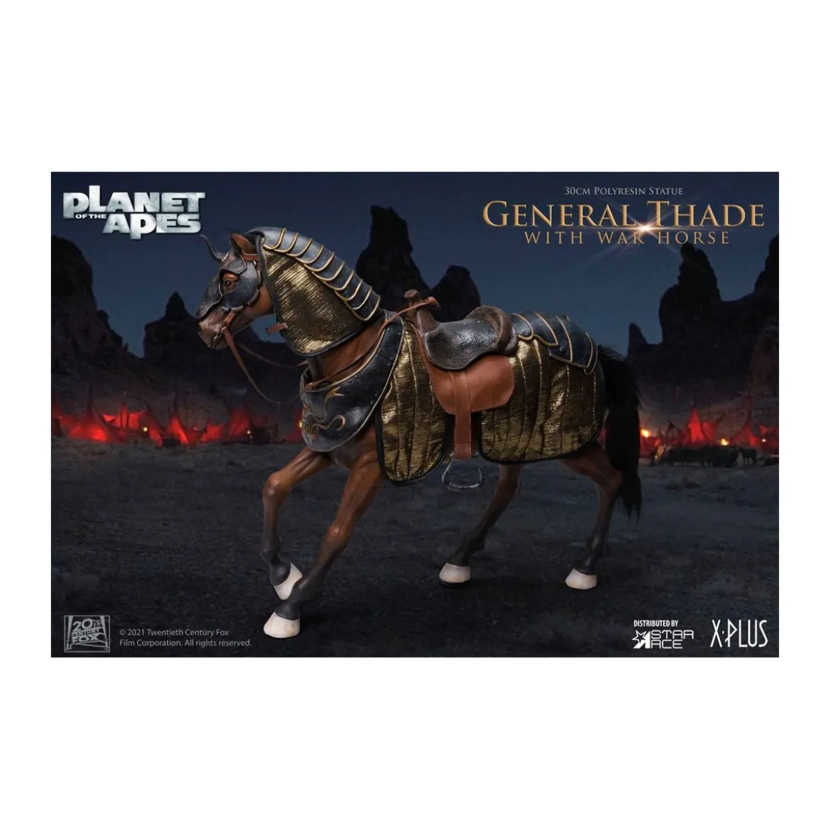 Star Ace - General Thade With War Horse - Planet of the Apes (Tim Burton)