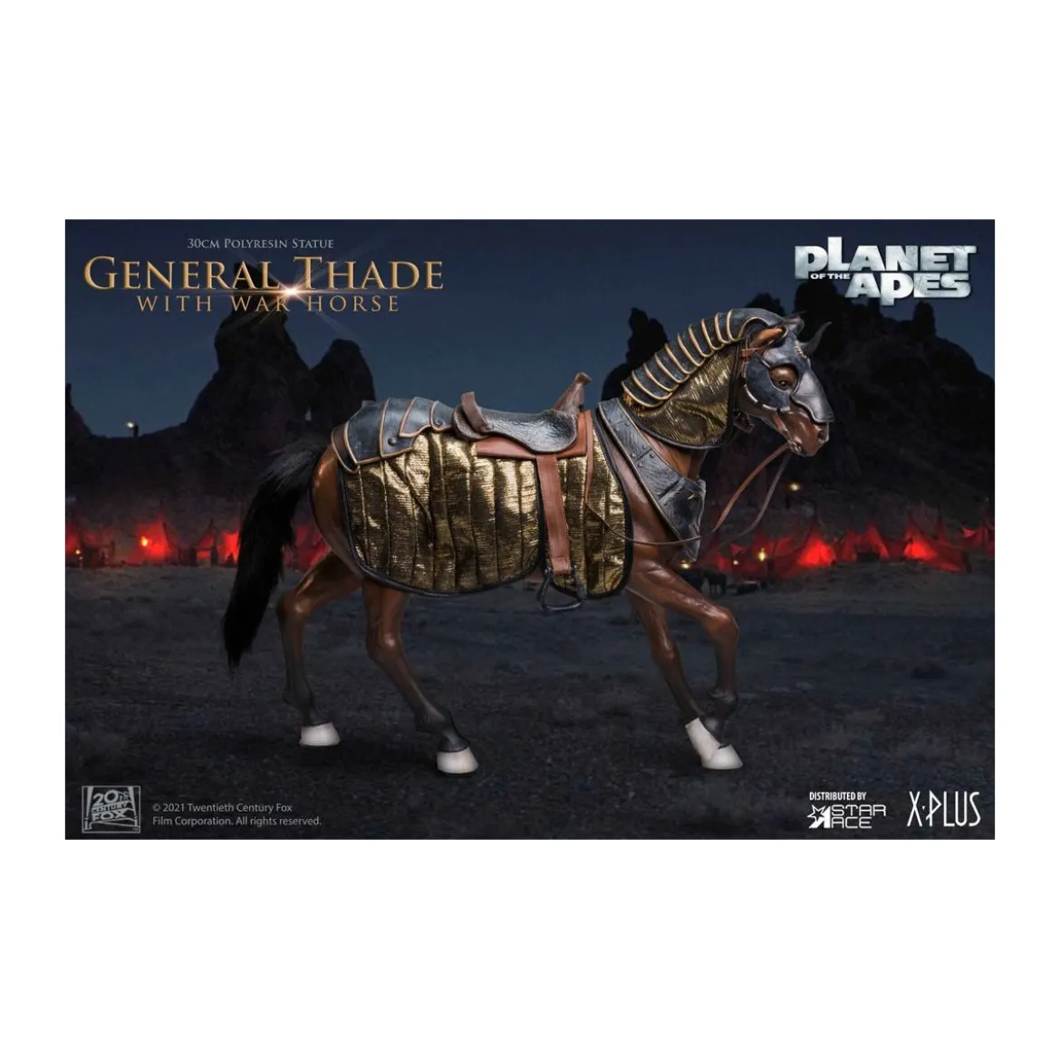 Star Ace - General Thade With War Horse - Planet of the Apes (Tim Burton)