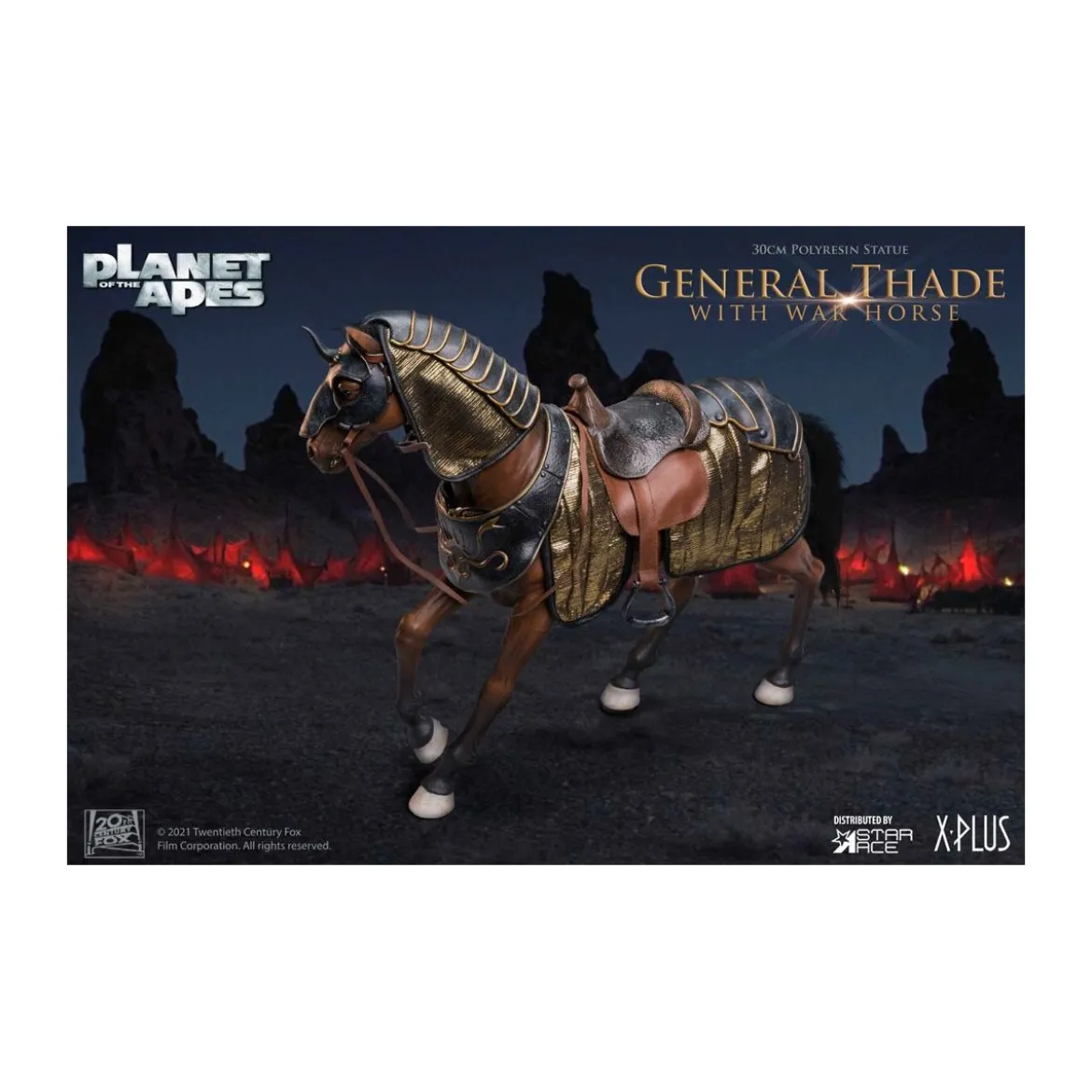 Star Ace - General Thade With War Horse - Planet of the Apes (Tim Burton)