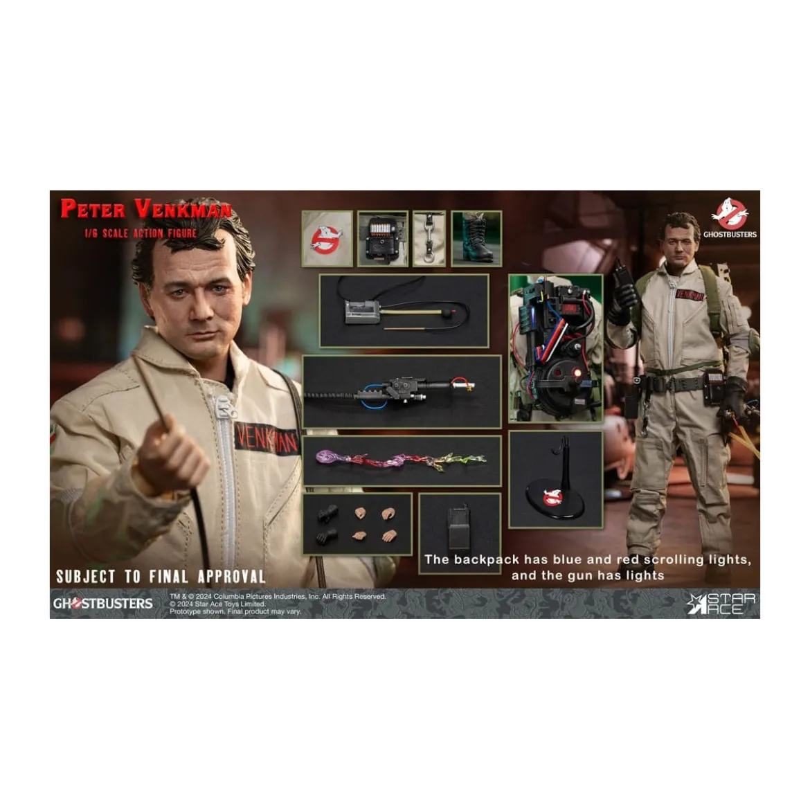 Star Ace - Peter Venkman 1/6 - Ghostbusters (1984)