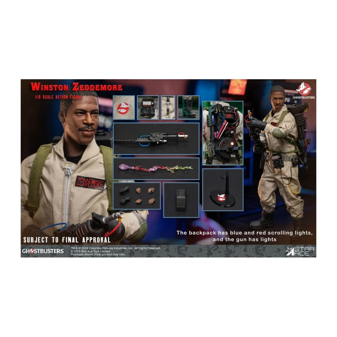Star Ace - Winston Zeddemore 1/6 - Ghostbusters (1984)