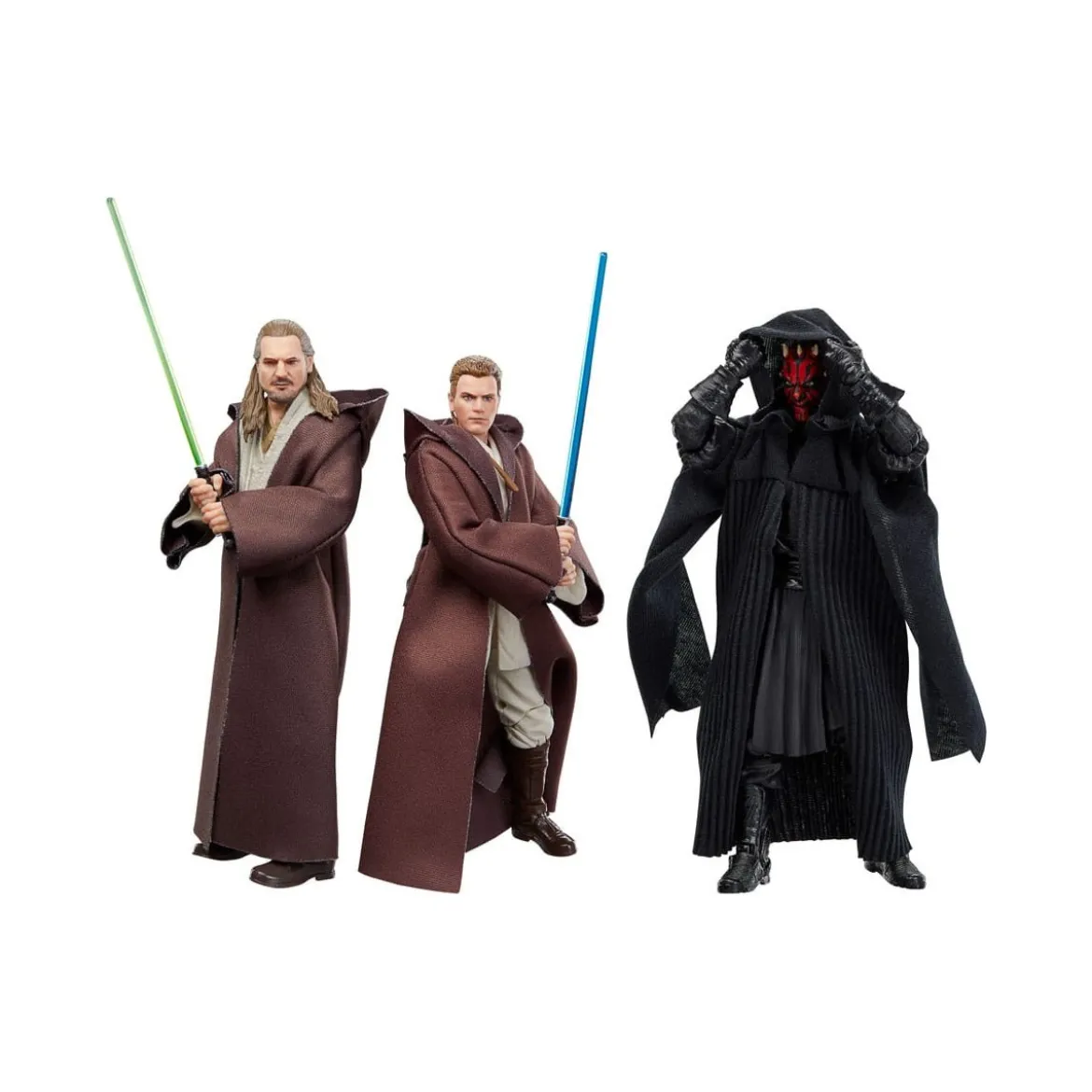 Star Wars Black Series - Pack Qui-Gon Jinn, Darth Maul, Obi-Wan Kenobi Episode I