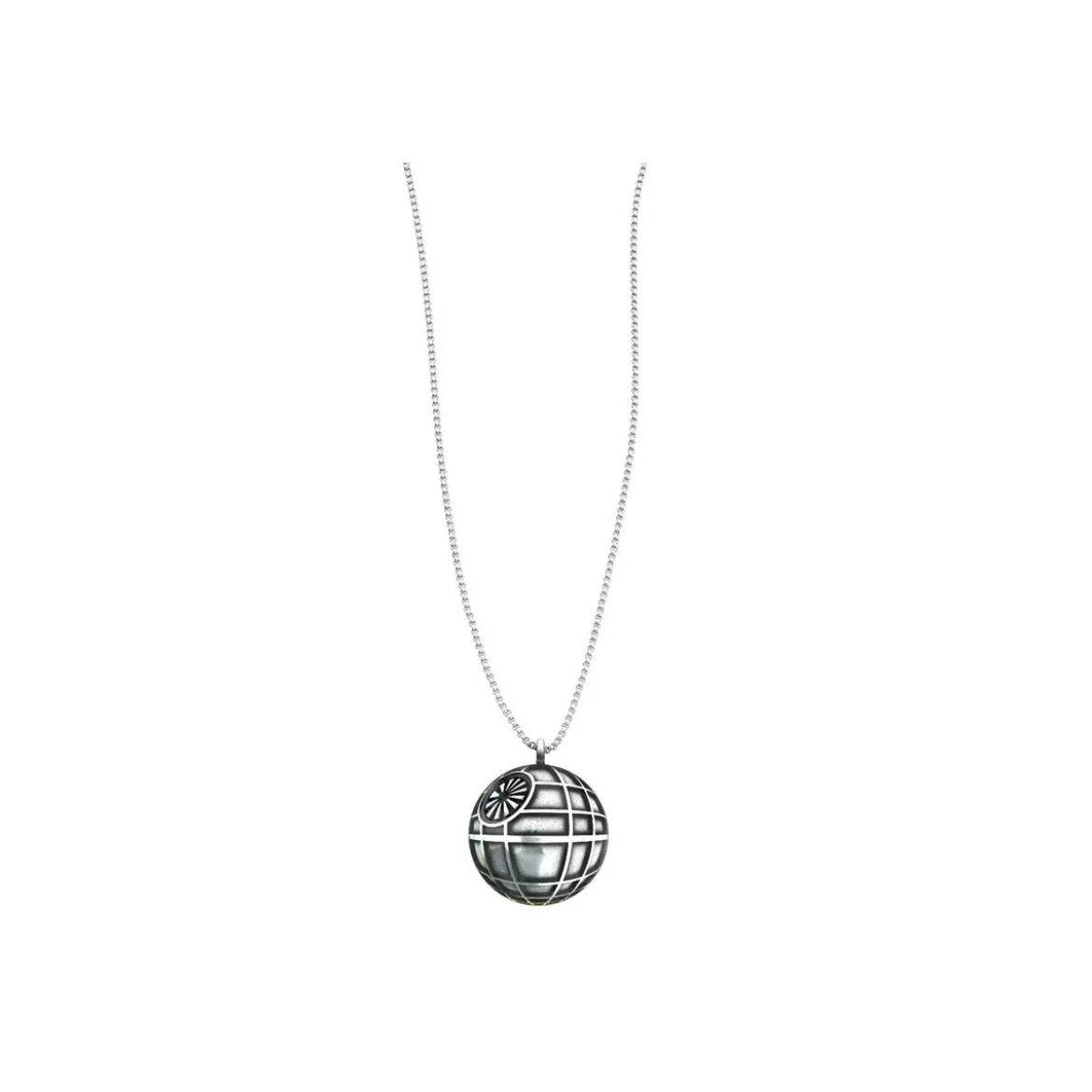 Star Wars - Collier Etoile de la mort plaqué argent