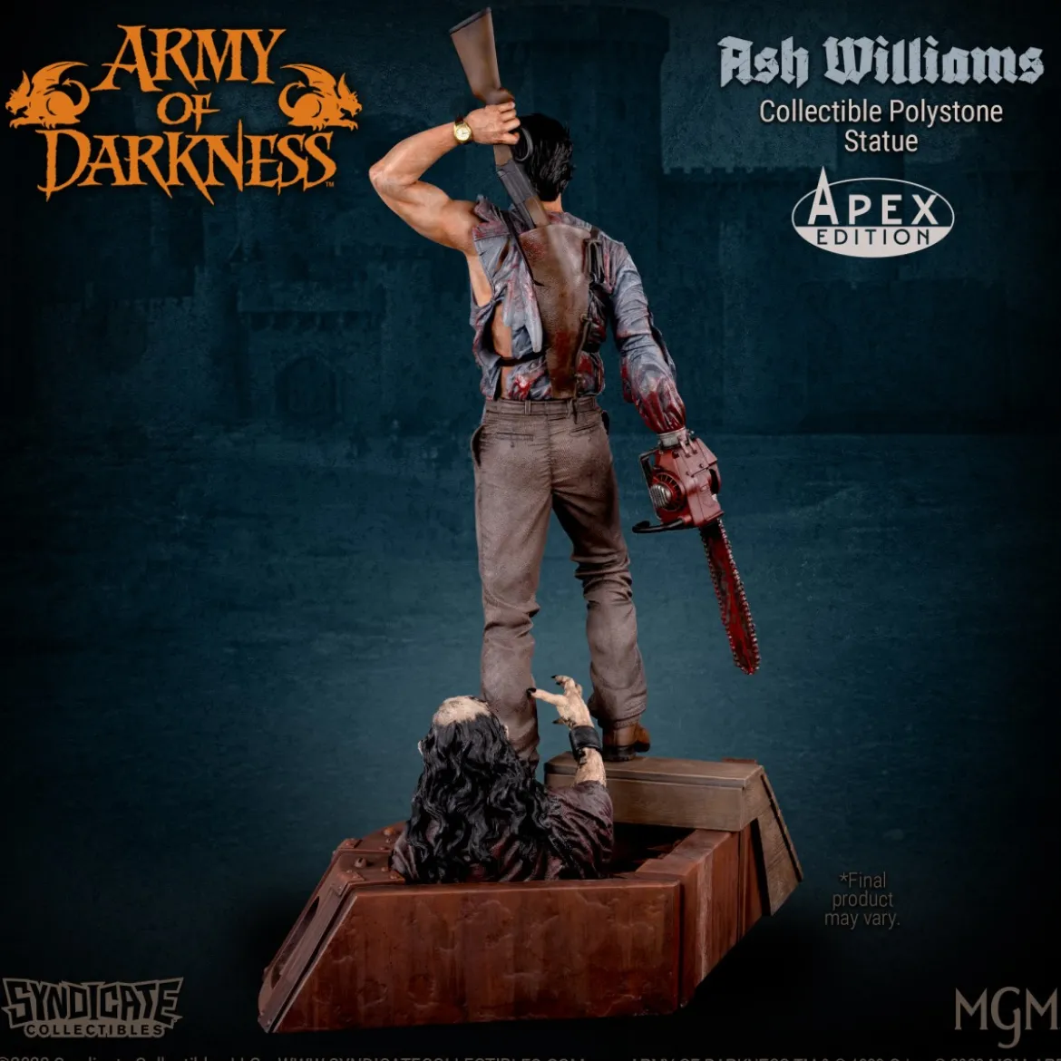 Syndicate Collectibles - Evil Dead Army of Darkness - Ash Williams Premium Statue 1/10 Apex Edition