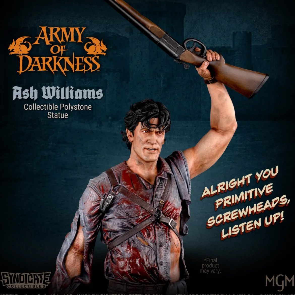 Syndicate Collectibles - Evil Dead Army of Darkness - Ash Williams Premium Statue 1/10 Apex Edition