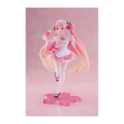 Taito AMP Fig - Hatsune Miku - Newley Written Sakura Miku Japanese Cafe Ver. Reissue