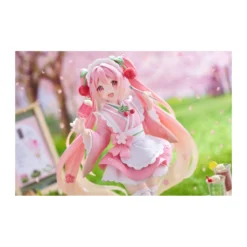 Taito AMP Fig - Hatsune Miku - Newley Written Sakura Miku Japanese Cafe Ver. Reissue