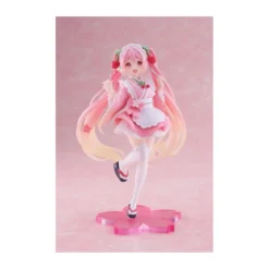 Taito AMP Fig - Hatsune Miku - Newley Written Sakura Miku Japanese Cafe Ver. Reissue