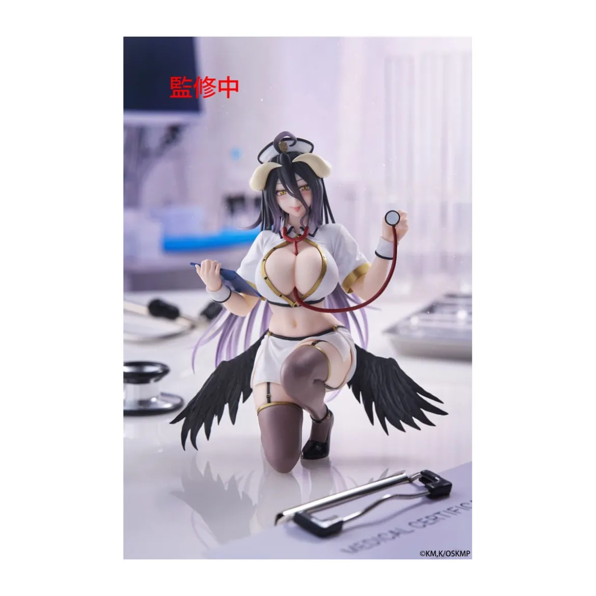 Taito - Desktop Cute Figure Albedo Nurse Version Renewal - Overlord