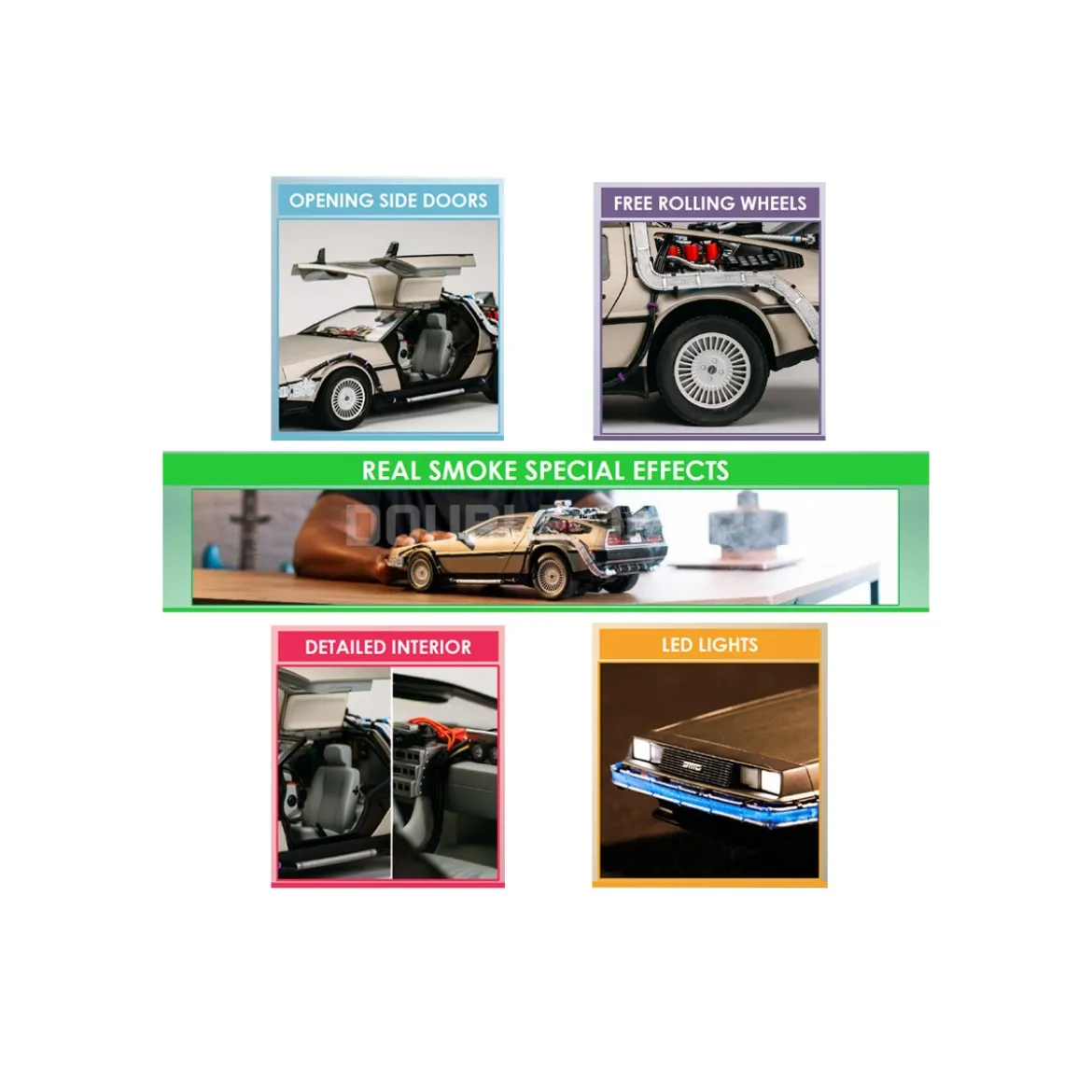 Takara Tomy - Back to the Future - Die Cast Time Machine Replica DeLorean