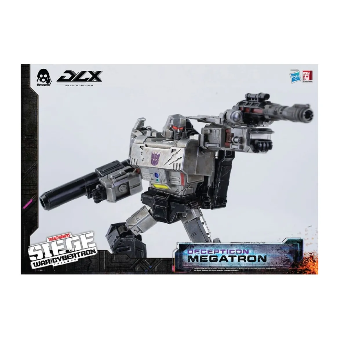 Three0 Transformers - DLX MEGATRON - War For Cybertron Trilogy