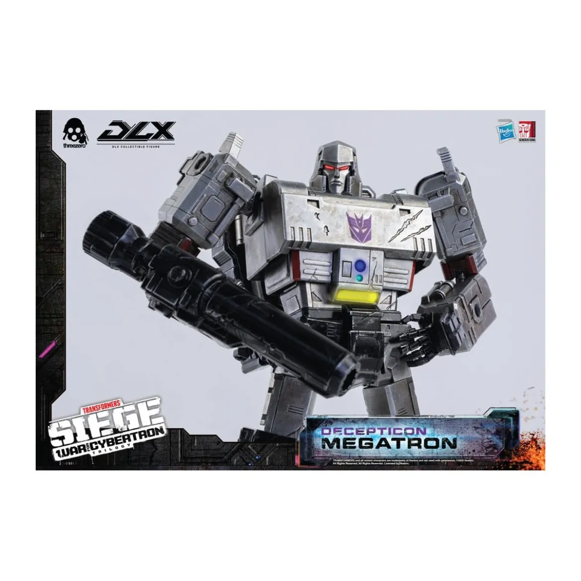 Three0 Transformers - DLX MEGATRON - War For Cybertron Trilogy