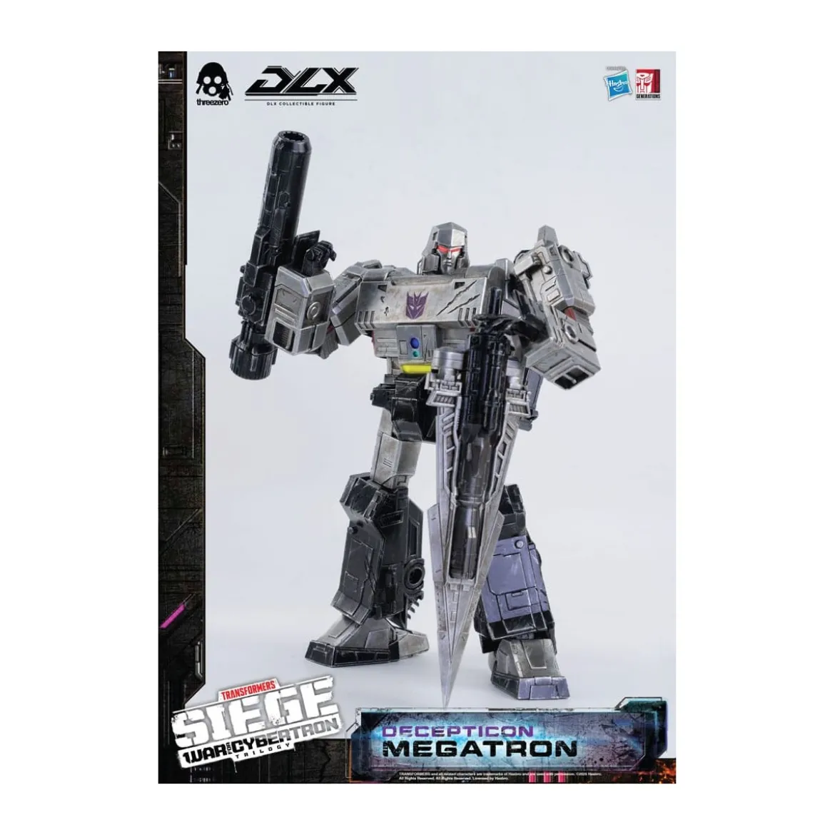 Three0 Transformers - DLX MEGATRON - War For Cybertron Trilogy
