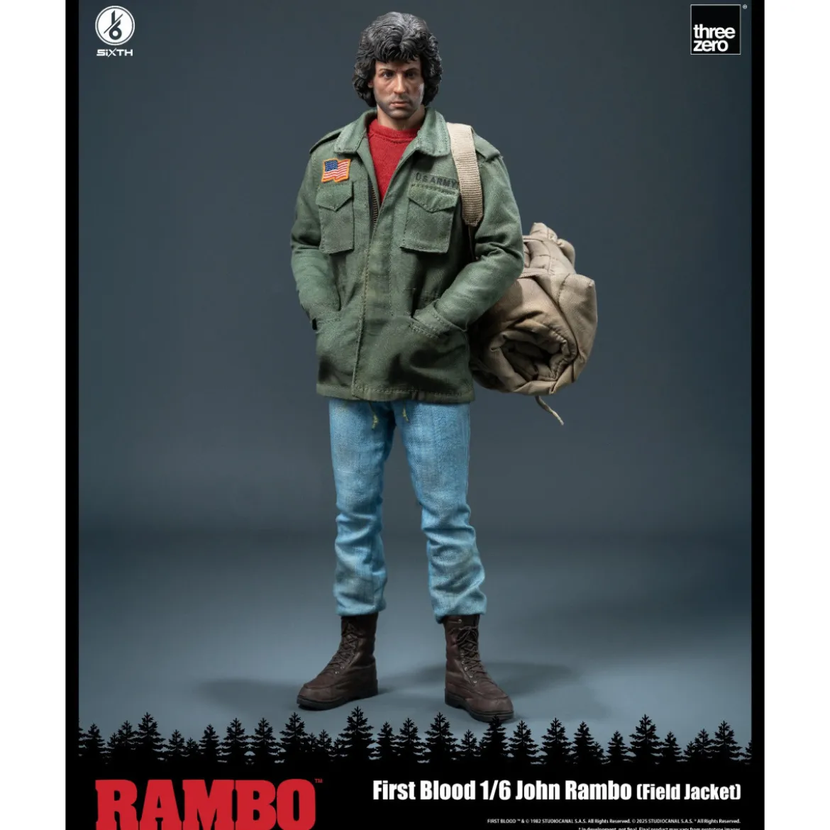 Three Zero - Rambo I - Figurine 1/6 - John Rambo Field Jacket - 30cm
