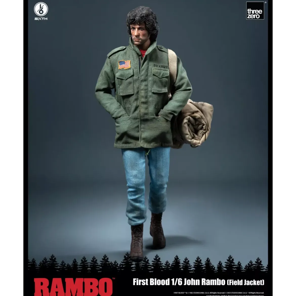 Three Zero - Rambo I - Figurine 1/6 - John Rambo Field Jacket - 30cm