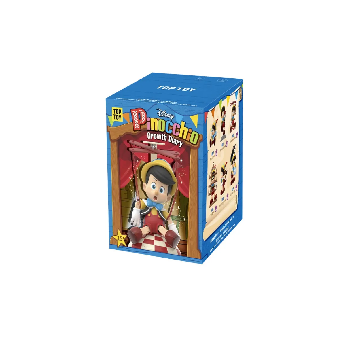 Top Toy - Disney Pinocchio Growth Diary - set de 6 figurines en blind box