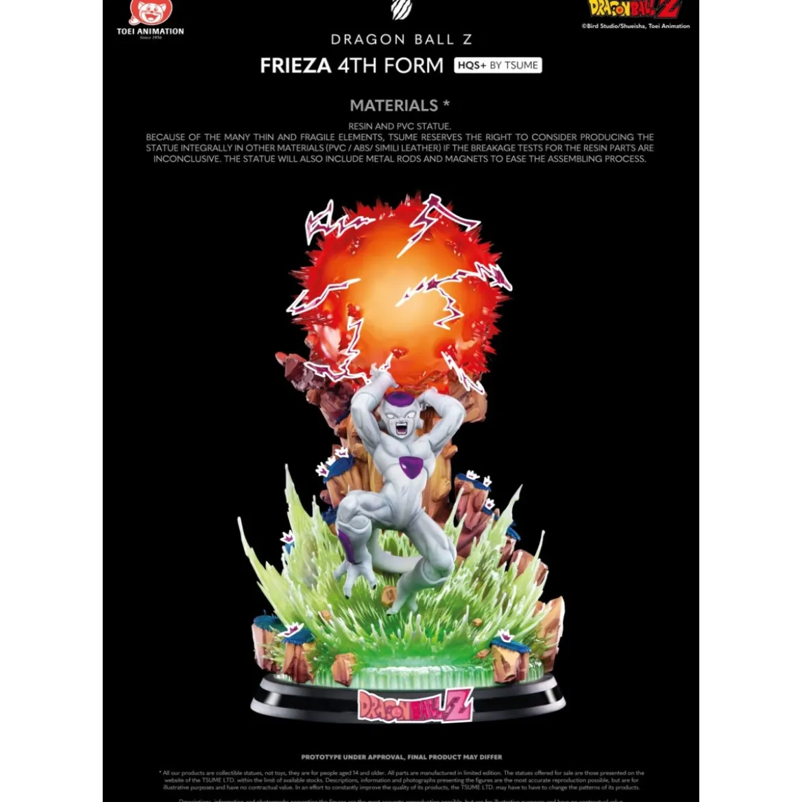 Tsume Dragon Ball Z HQS+ Statue - FREEZER 4TH FORM